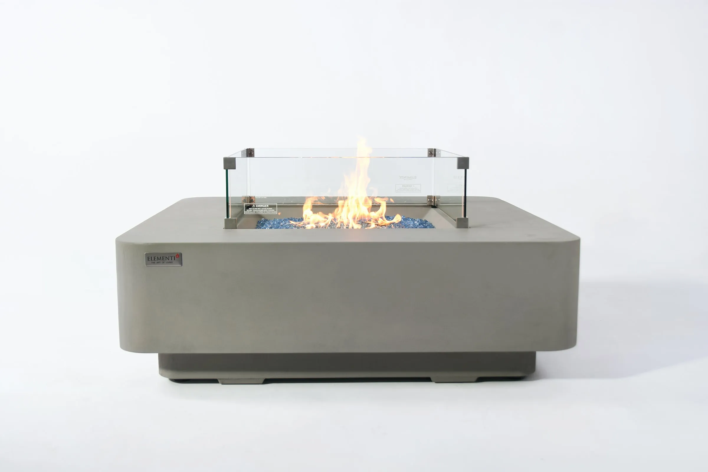 Elementi Plus OFG419LG Lucerne Concrete Outdoor Fire Table