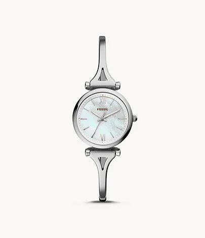 Fossil Ladies' Carlie Mini Three-Hand Stainless Steel Band Watch ES4501