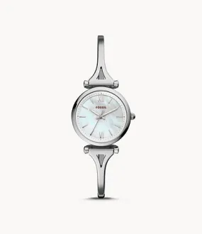 Fossil Ladies' Carlie Mini Three-Hand Stainless Steel Band Watch ES4501