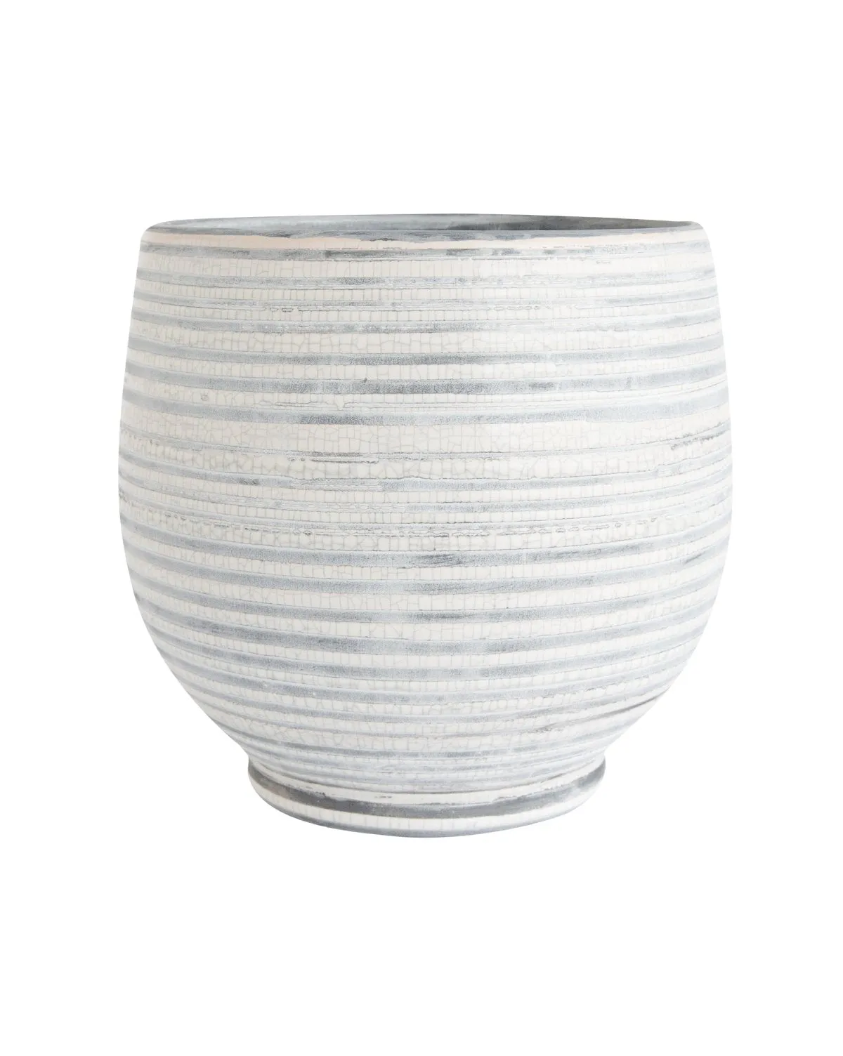 Gray Stripe Planter