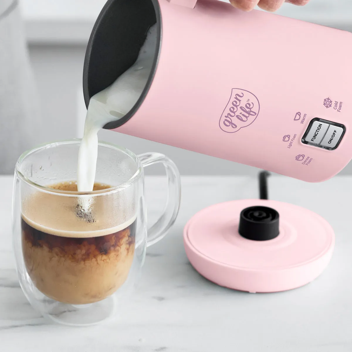 GreenLife Instant Milk Frother | Pink