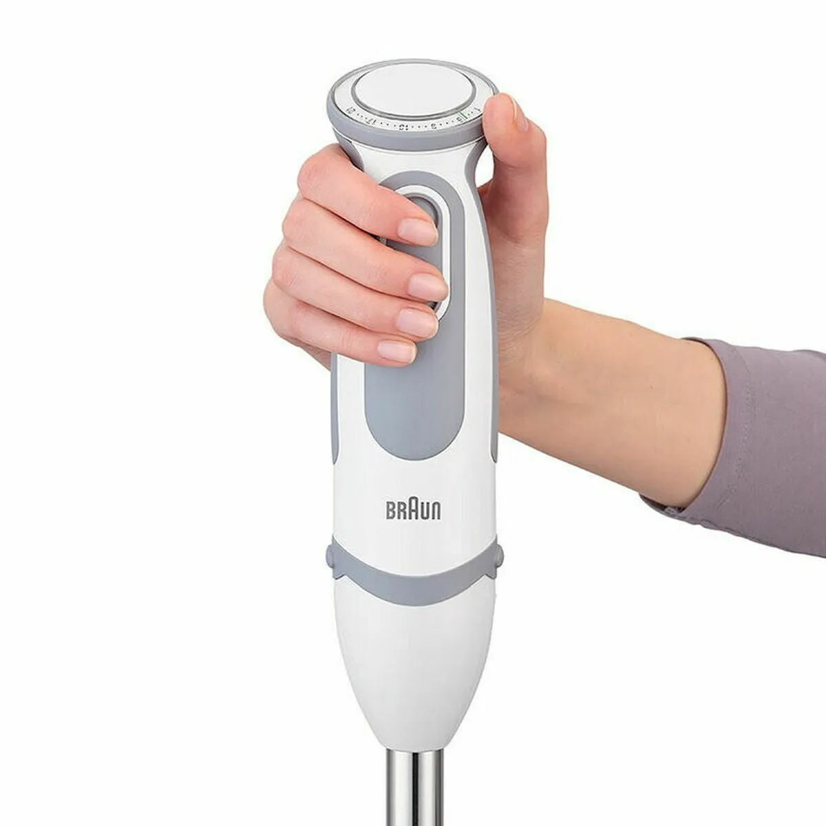 Hand-held Blender Braun MQ 5235WH White Grey 1000 W