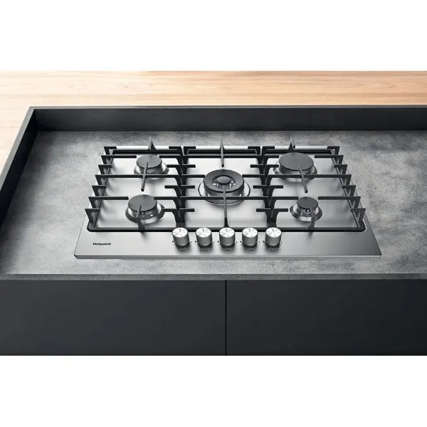 Hotpoint PPH 75G DF IX UK Gas Hob Silver