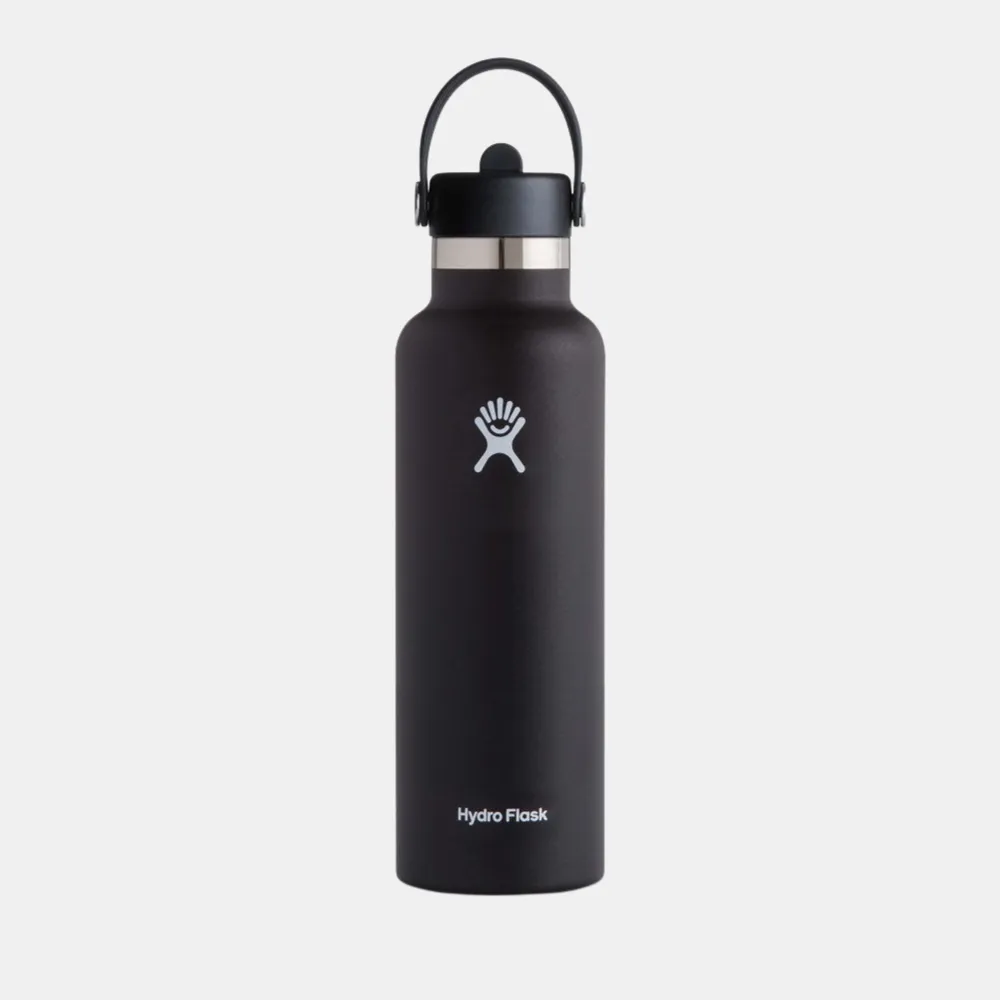 Hydro Flask Standard with Flex Straw - Black