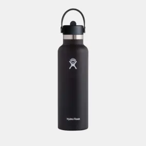 Hydro Flask Standard with Flex Straw - Black