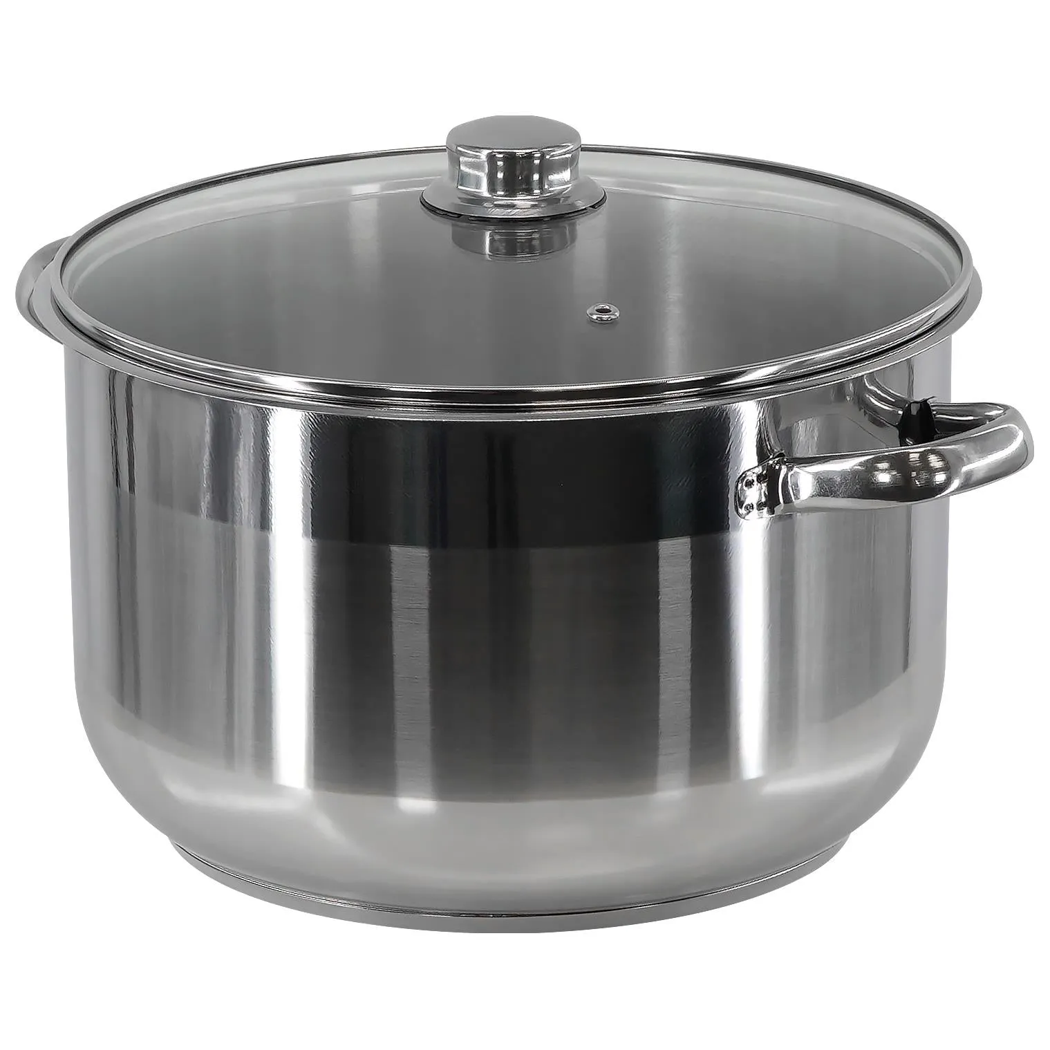 Induction Stockpot With Glass Lid - 17.5 ltr