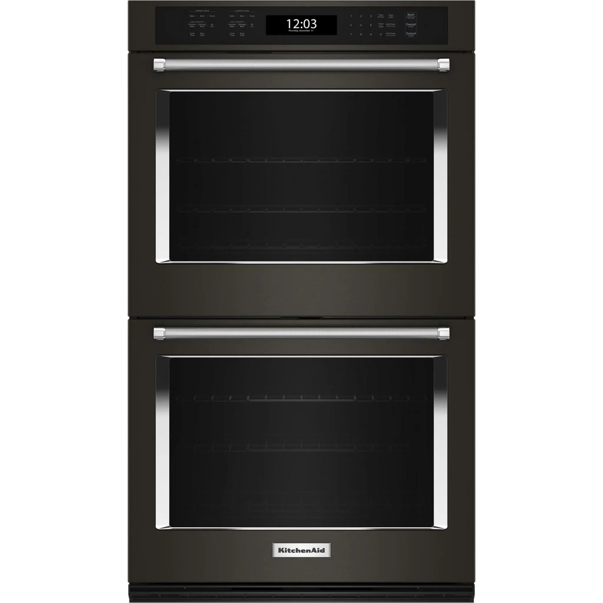 KitchenAid 27” Double Wall Oven (KOED527PBS) - Black Stainless Steel