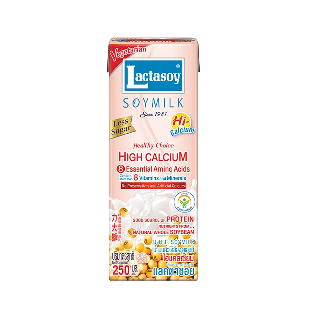 LACTASOY Soy Milk High Calcium 250ml (Case 36)