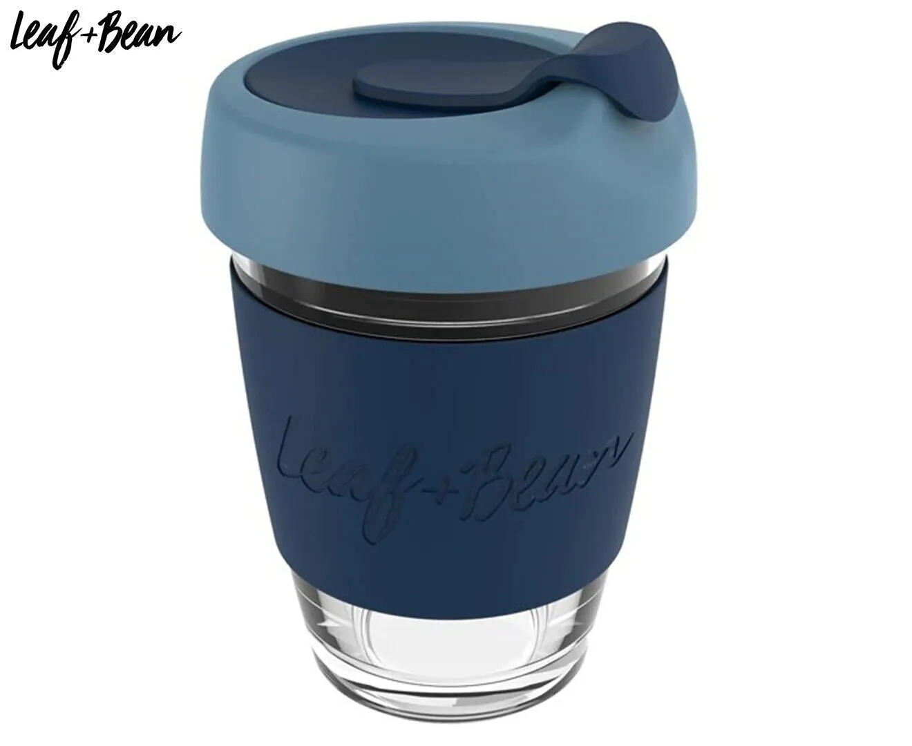 Leaf Bean Sorrento Glass Travel Cup 340ml_2 in Set