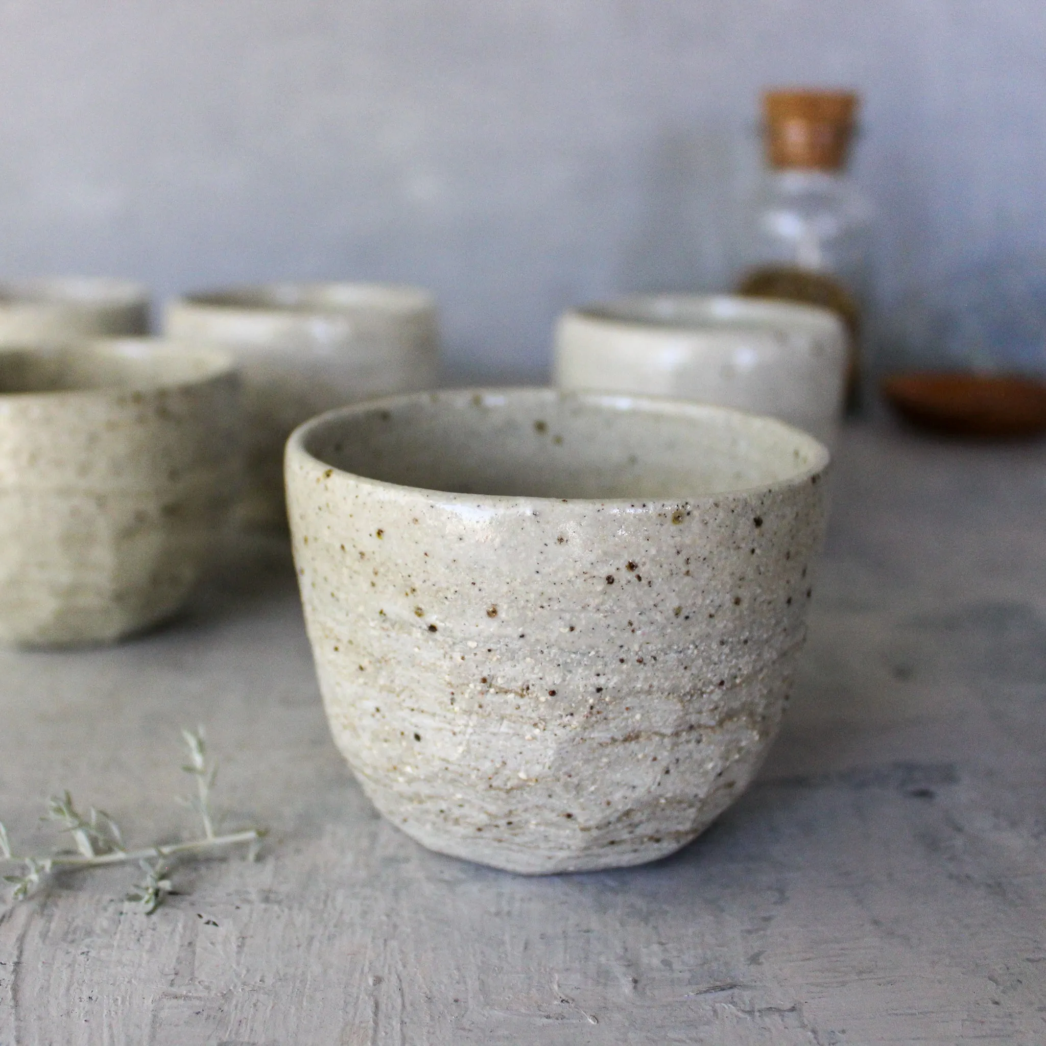 Marbled Ceramic Latte Cups