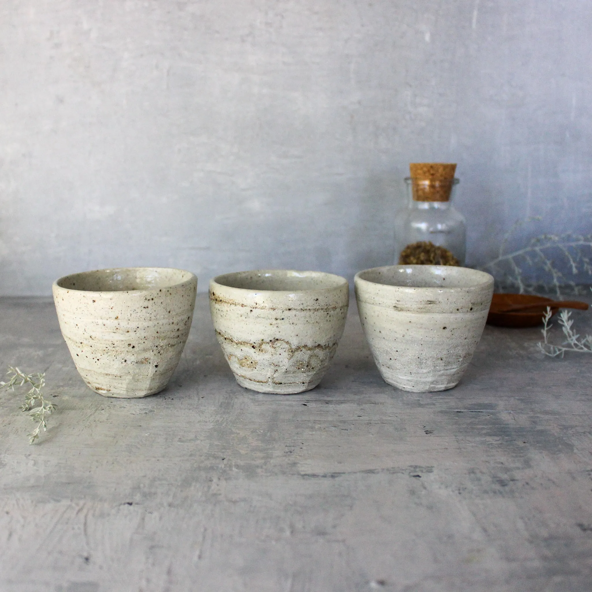 Marbled Ceramic Latte Cups