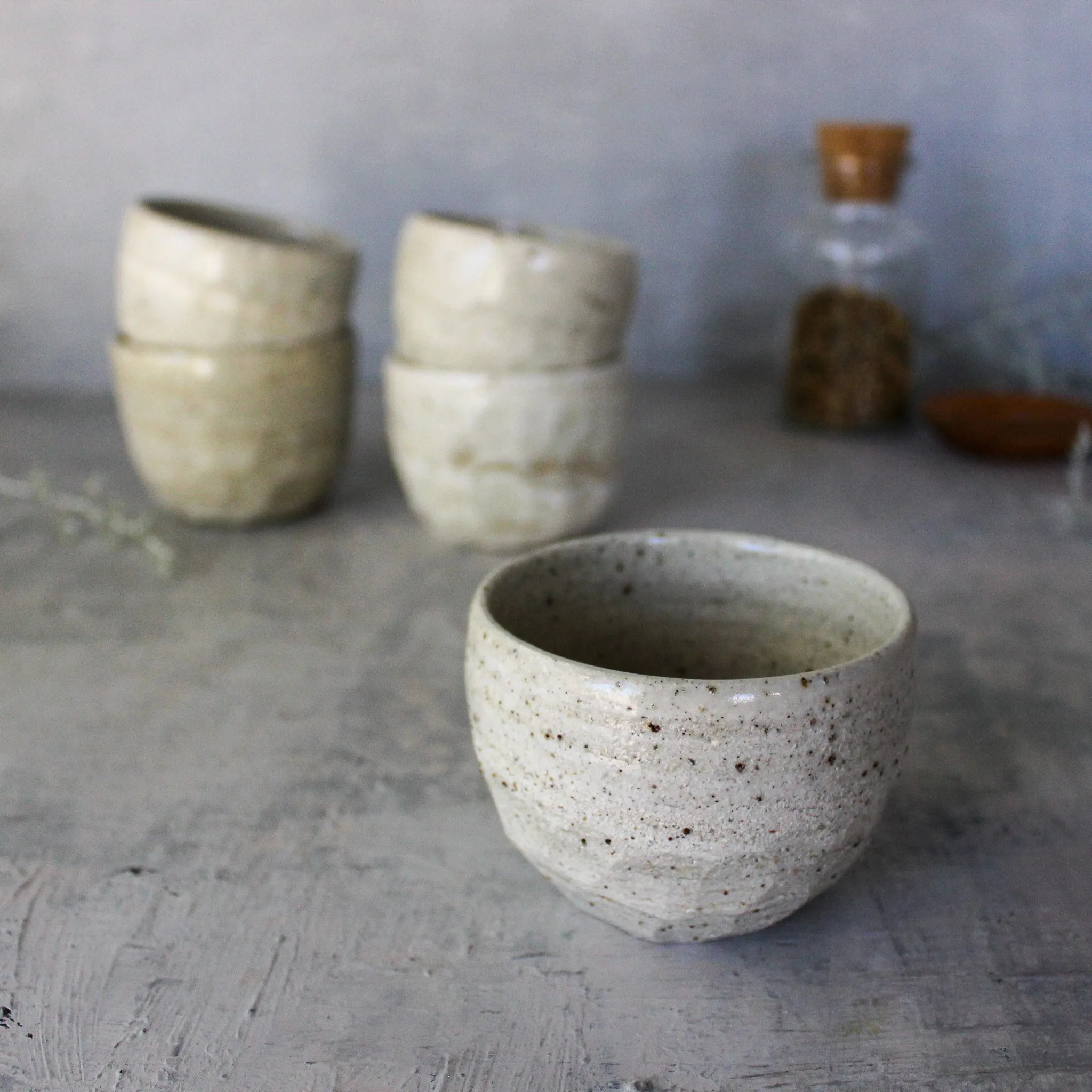 Marbled Ceramic Latte Cups