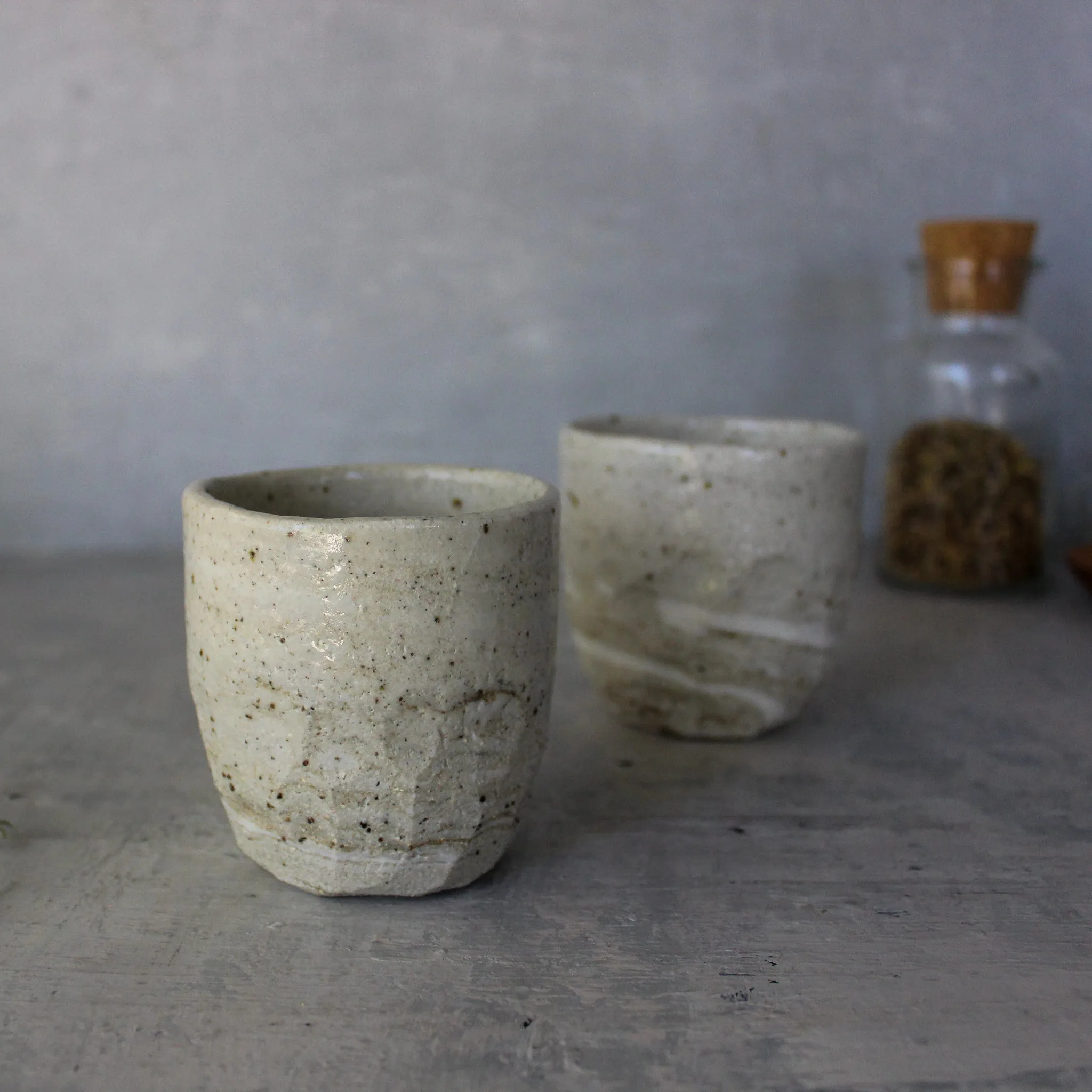 Marbled Ceramic Latte Cups