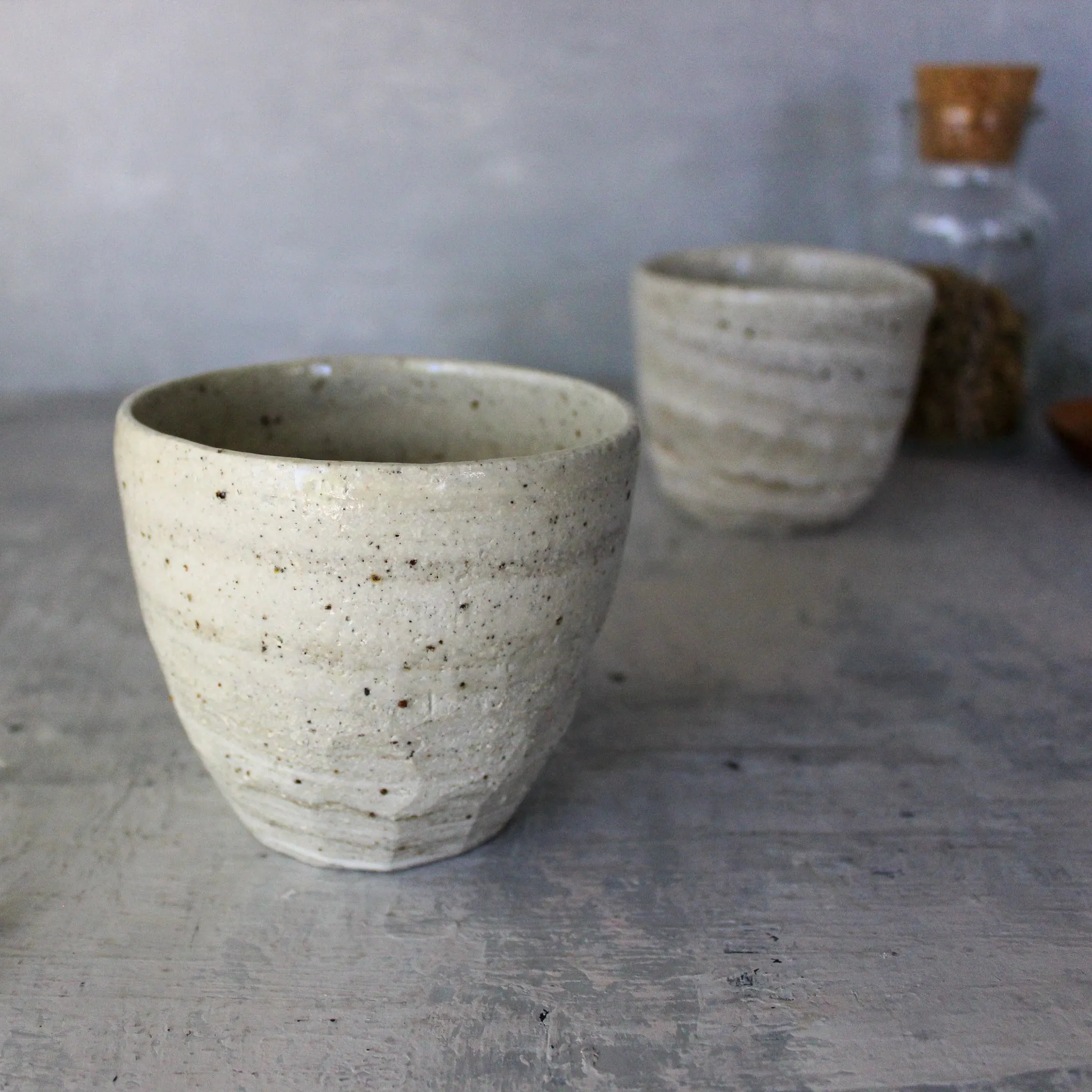 Marbled Ceramic Latte Cups