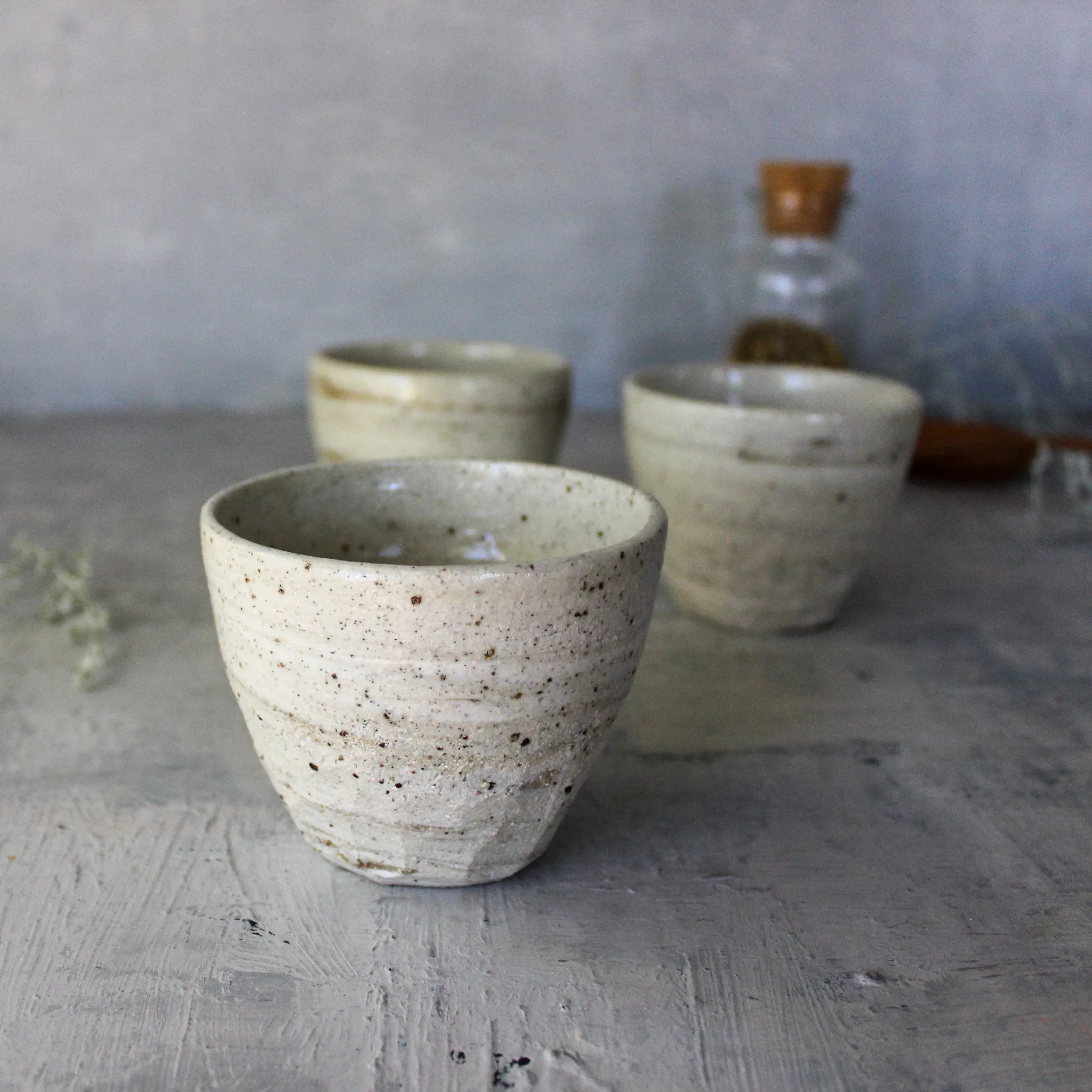 Marbled Ceramic Latte Cups