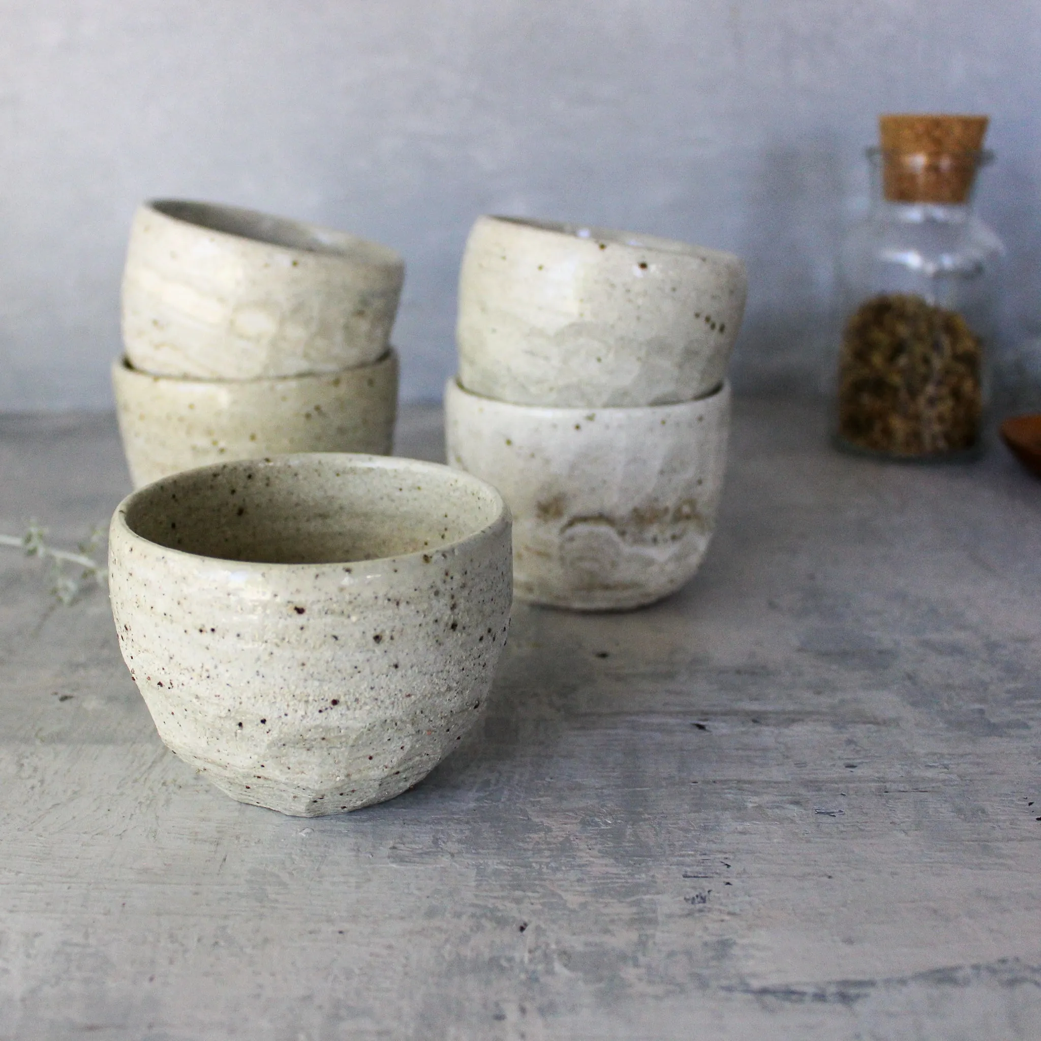 Marbled Ceramic Latte Cups