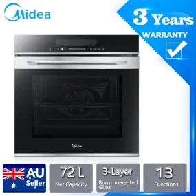 Midea 72L  Larger Cavity Built-in Oven 13 Function Stainless Steel Latest Innovation G3 Oven Series Multi-level Baking 7NM30T0 /7NM30M1