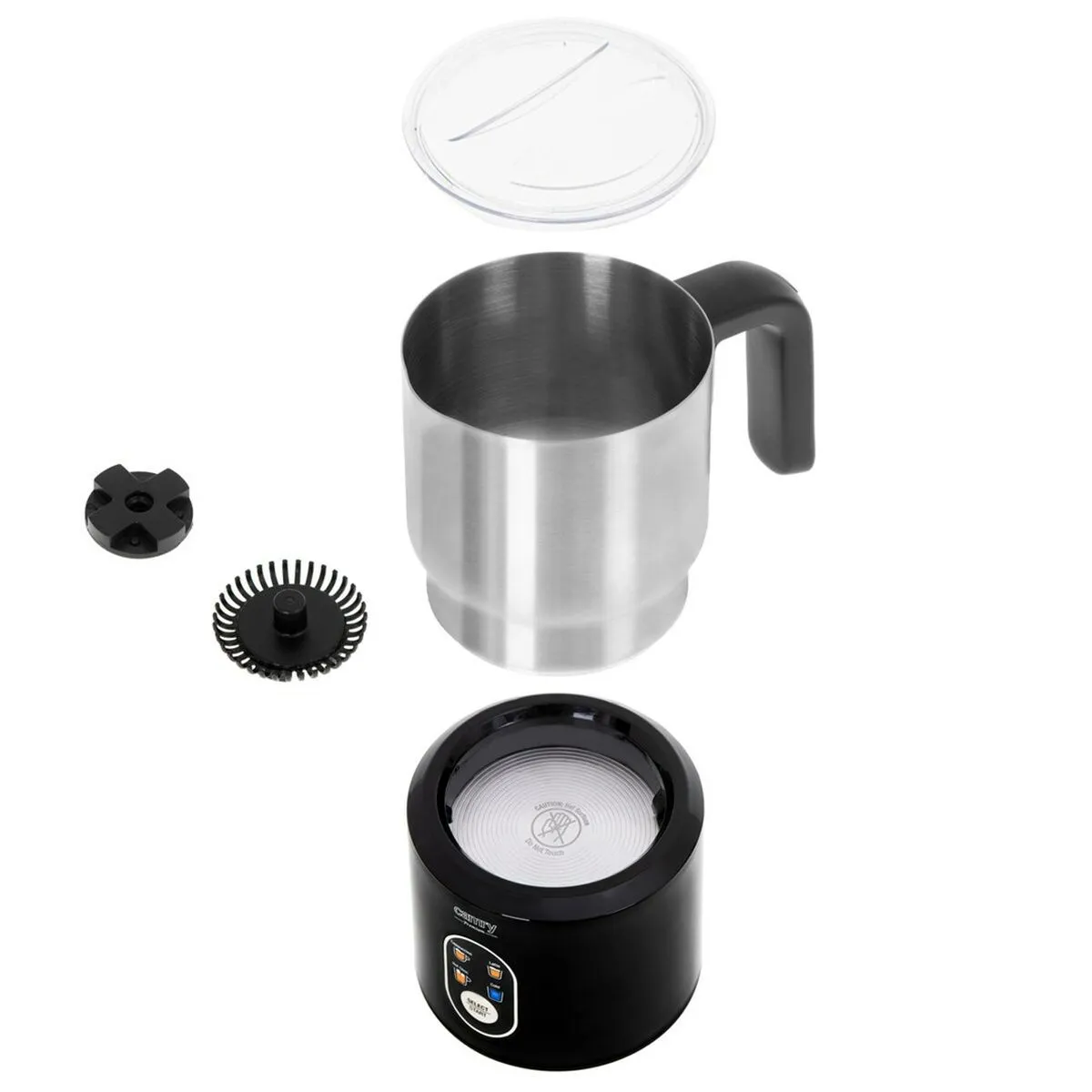 Milk Frother Adler CR 4498 1000 W 500 W Black Silver 350 ml