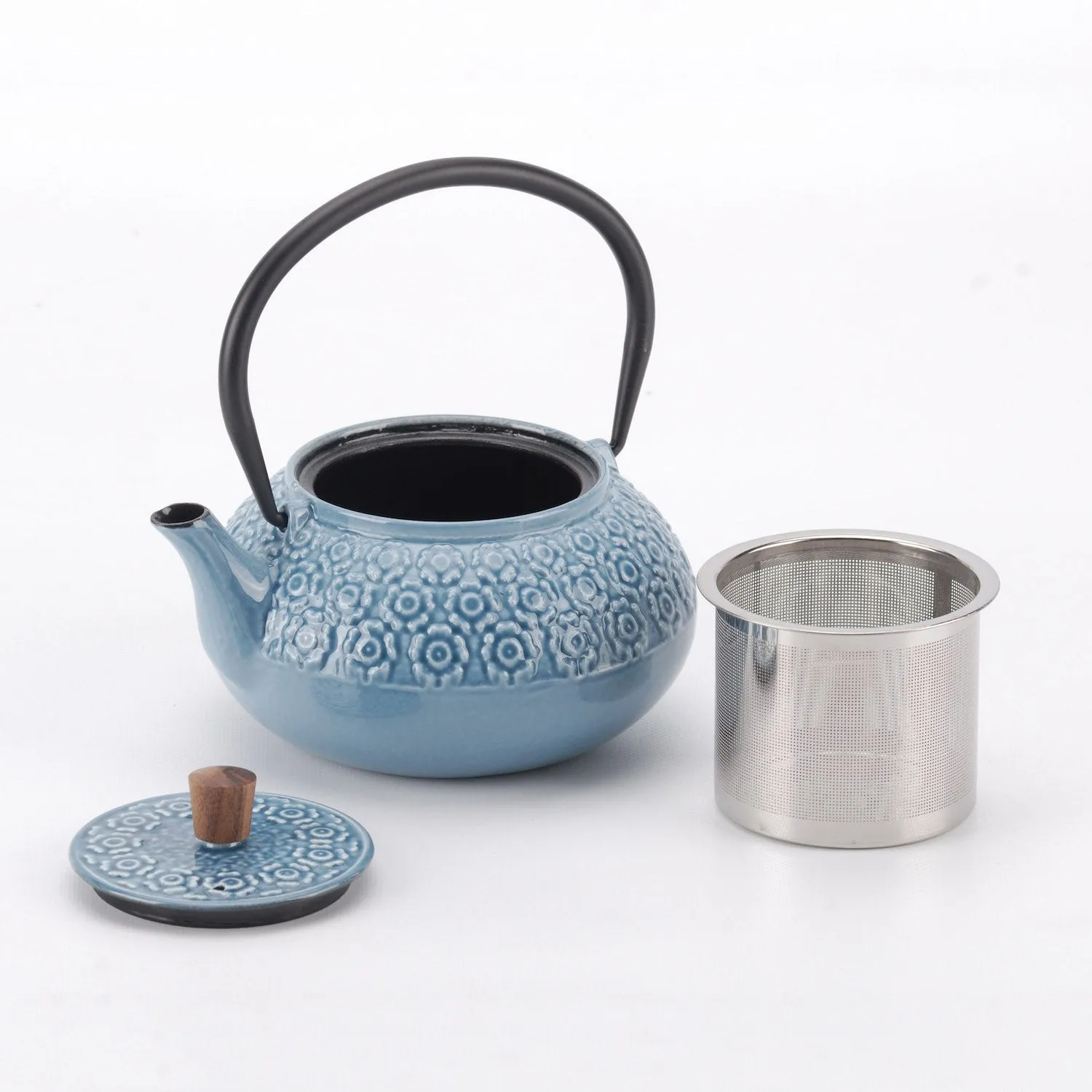 Minimal Enamelled Cast Iron Teapot