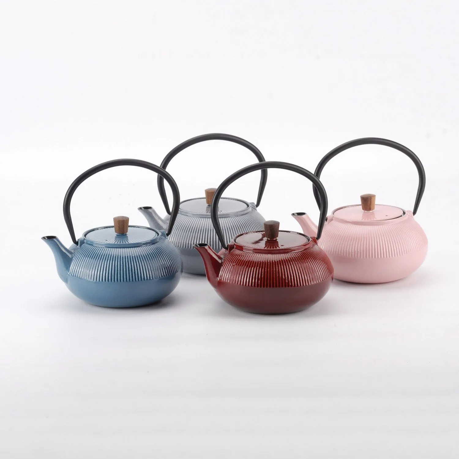 Minimal Enamelled Cast Iron Teapot