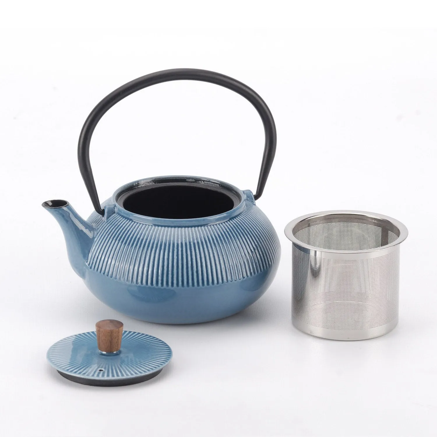 Minimal Enamelled Cast Iron Teapot