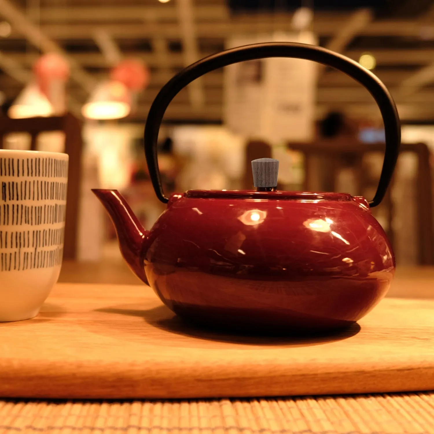 Minimal Enamelled Cast Iron Teapot