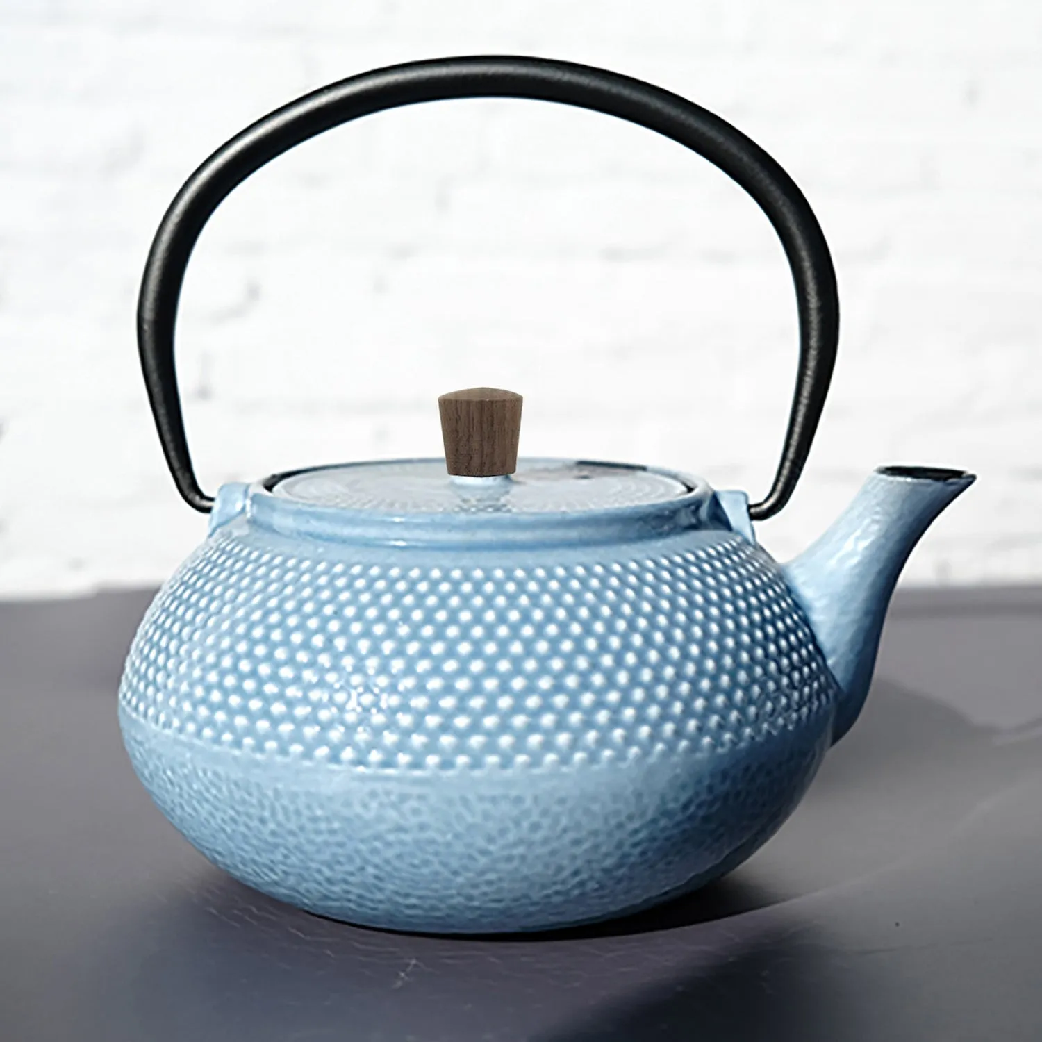 Minimal Enamelled Cast Iron Teapot