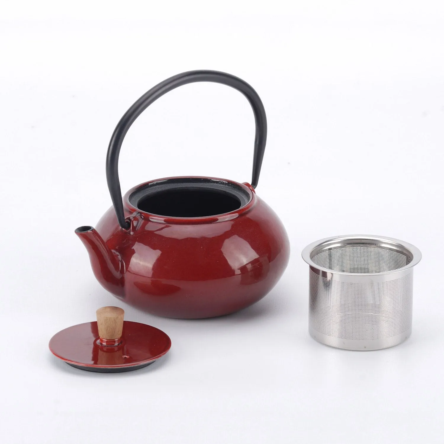 Minimal Enamelled Cast Iron Teapot