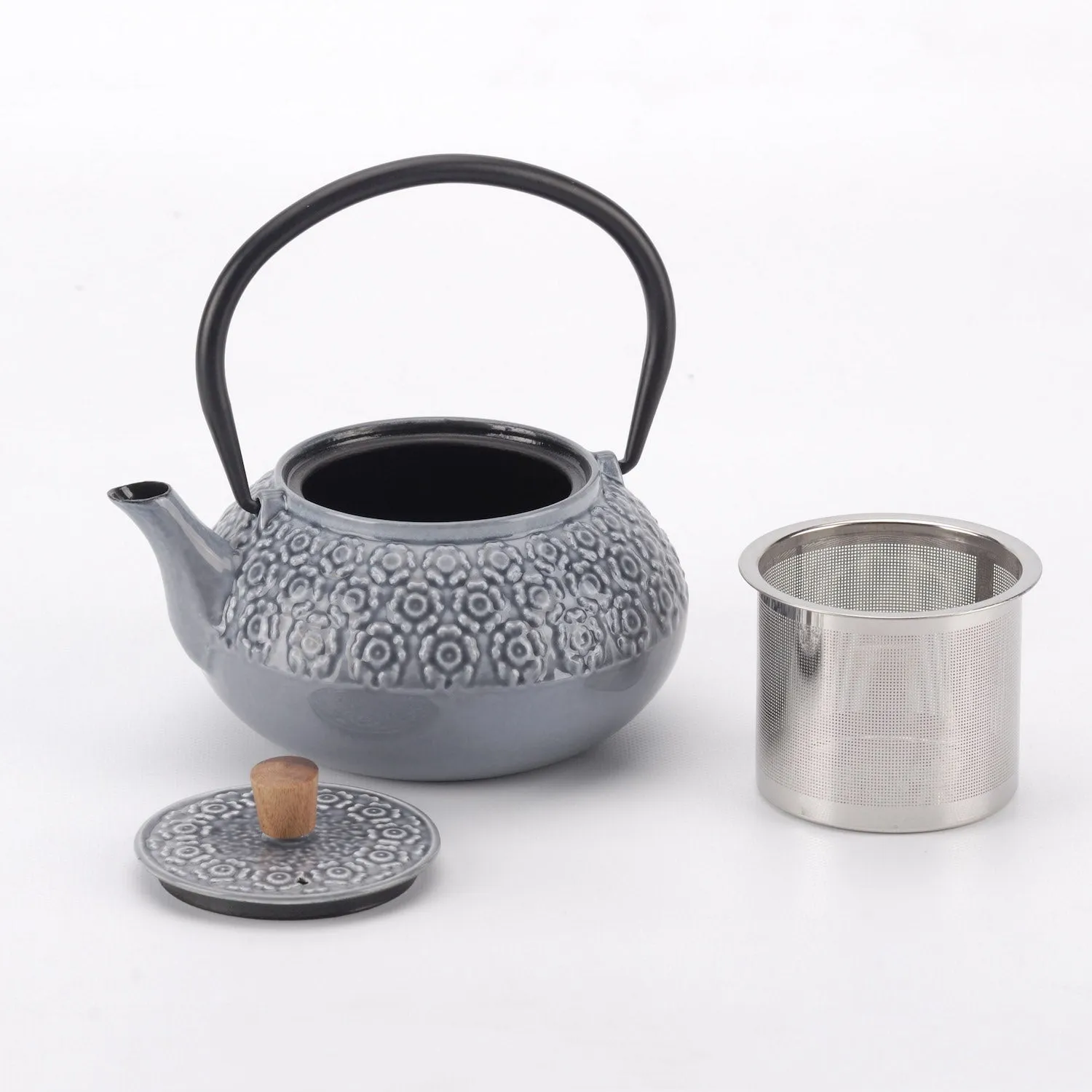 Minimal Enamelled Cast Iron Teapot