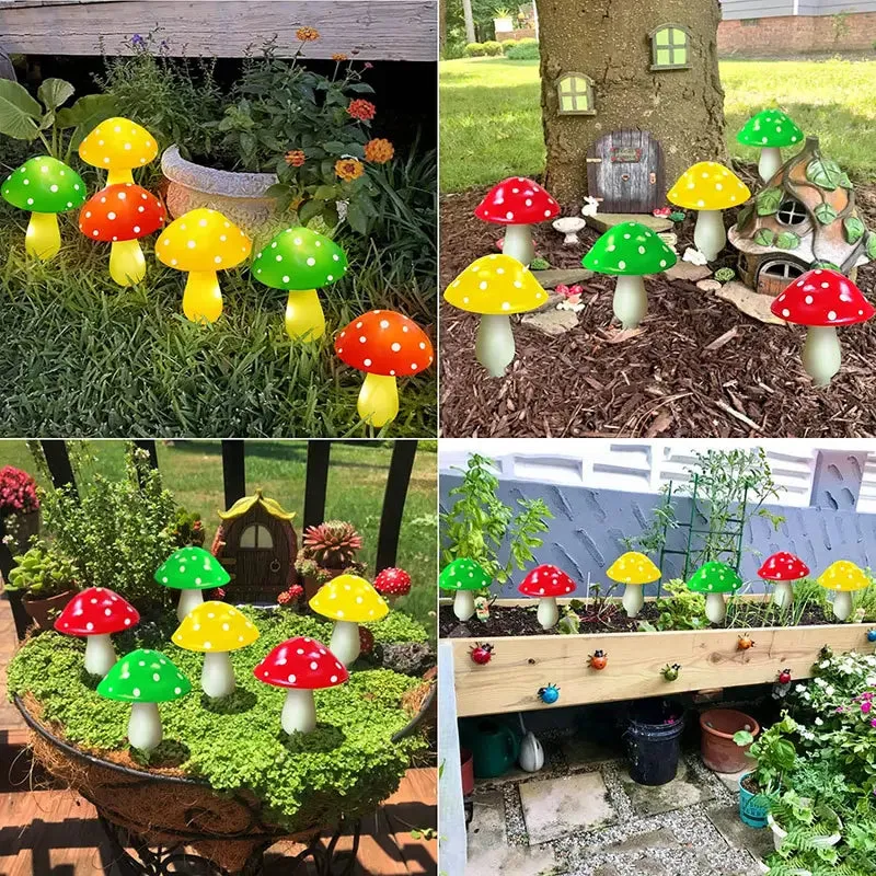 Multi-Color Changing LED Solar Mushroom Light