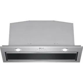 Neff D57ML67N1B N 90 Canopy cooker hood 70 cm clear glass black printed