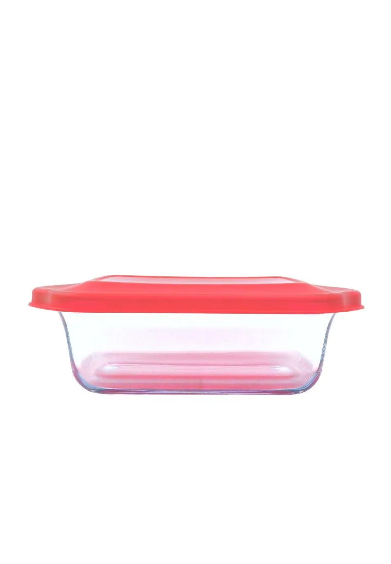 Neoflam Rectangular Borosilicate Glass Ovenware with Plastic Lid and Gift Box