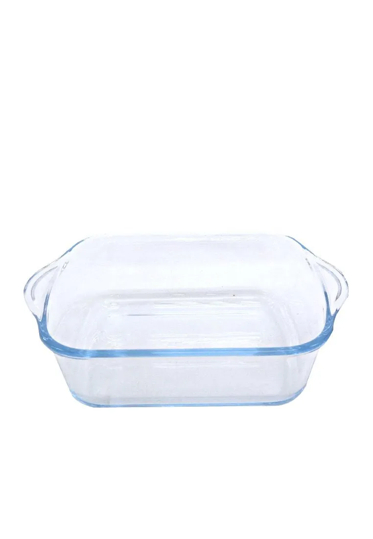 Neoflam Rectangular Borosilicate Glass Ovenware with Plastic Lid and Gift Box