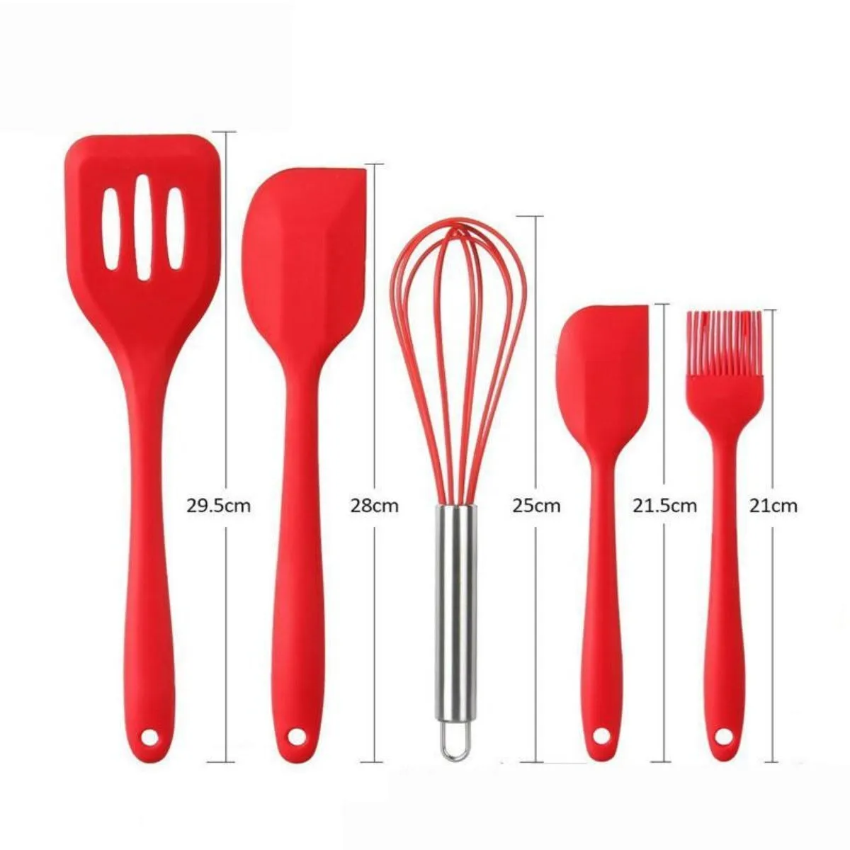 Non Stick Silicone Cooking Utensils Premium Heat Resistant 10 PCS Set