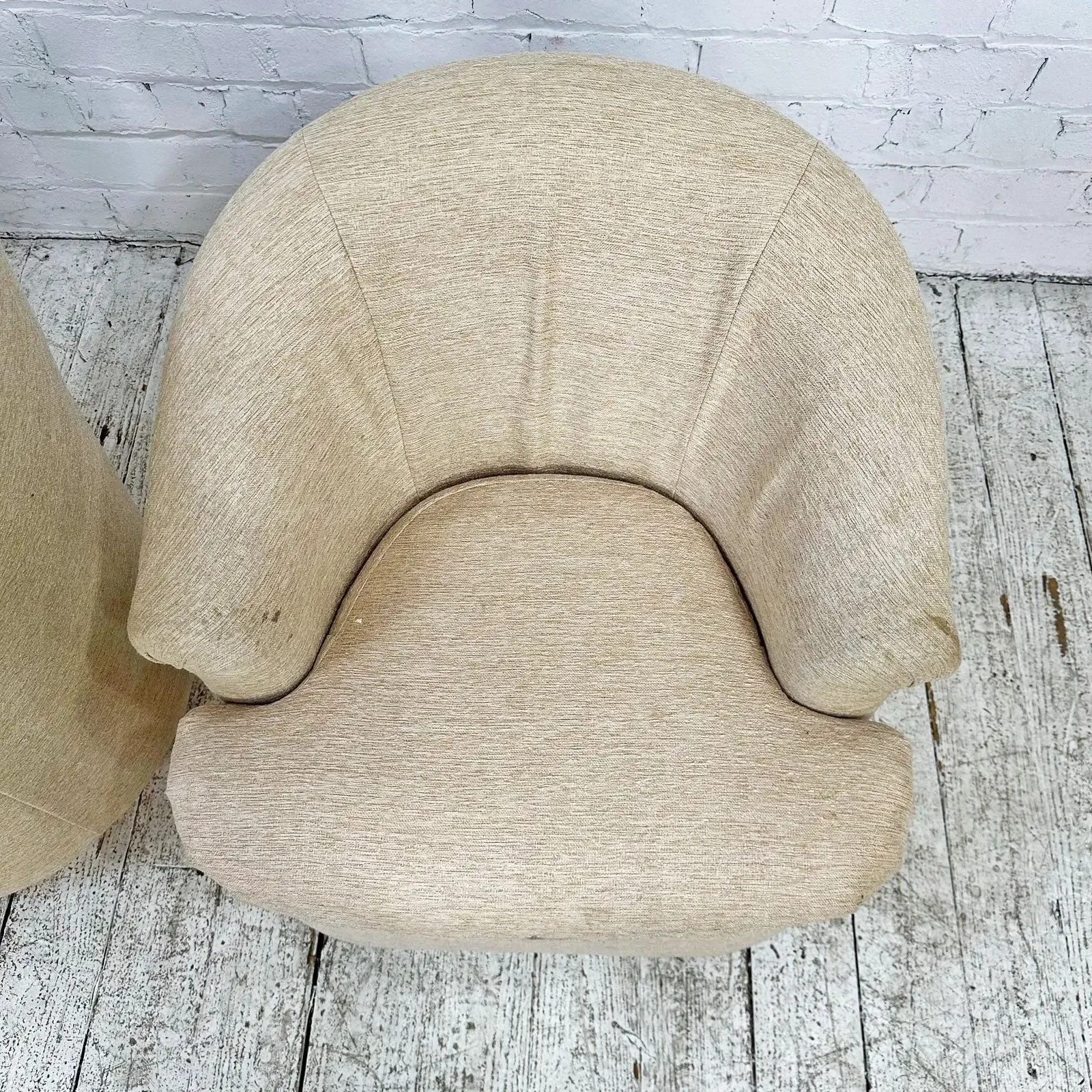 Pair of Petite Swivel Tub Chairs