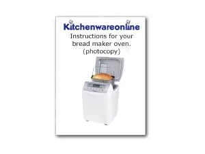 Panasonic SD-252 Photocopy Instruction book and recipes