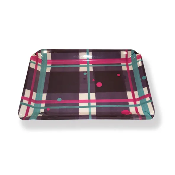 Scott Inness Blaeberry Tartan Snack Tray (SITR05TAR)