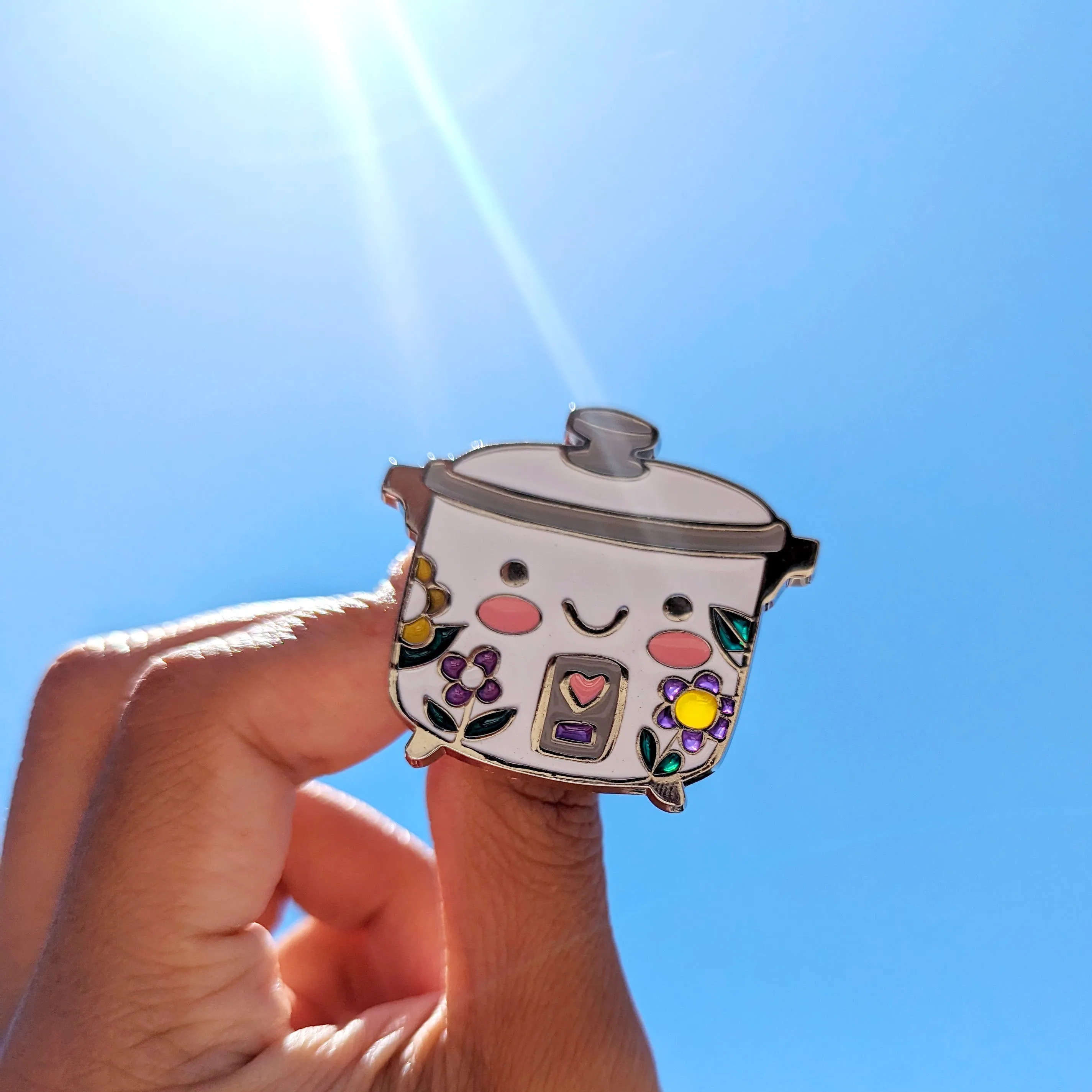 SDCC - Rice Cooker Translucent Enamel Pin