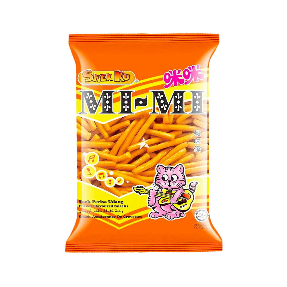 SNEK KU Mi Mi Prawn Flavour Snack 80G