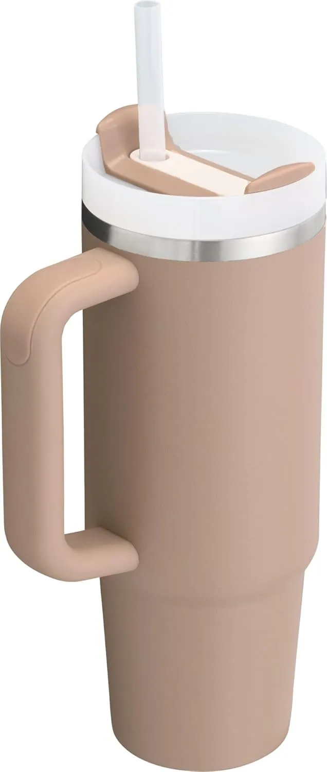 Stainless Steel Insulated Tumbler with Lid & Straw – For Water, Iced Tea, or Coffee