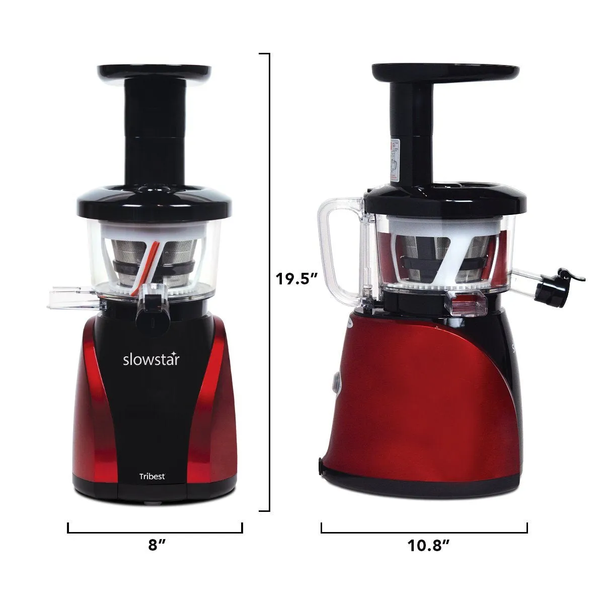 Tribest Slowstar, SW-2000-B Vertical Slow Juicer & Mincer