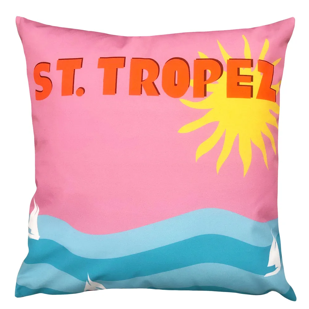 Tropez Outdoor Cushion Hot Pink