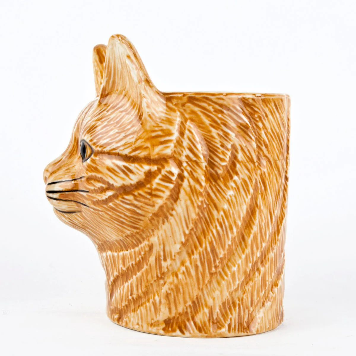 Vincent Cat Pencil Pot by Quail Ceramics